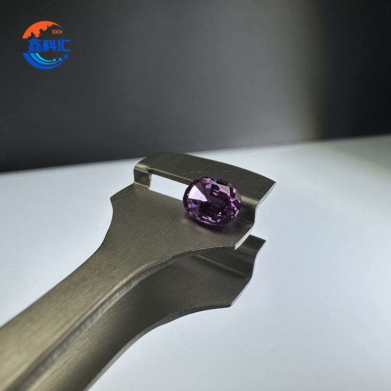 Lilla farve violet safir Al2O3 materiale til ædelsten (1)